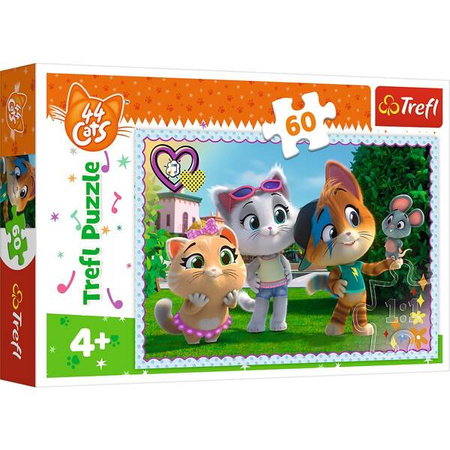 Trefl Puzzle 60 Elementów Zabawy w Gronie Przyjaciół 