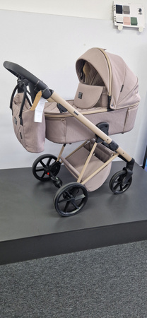 [OUTLET] Adamex Delta Natura 4 Wózek Głęboko-Spacerowy Cappuccino