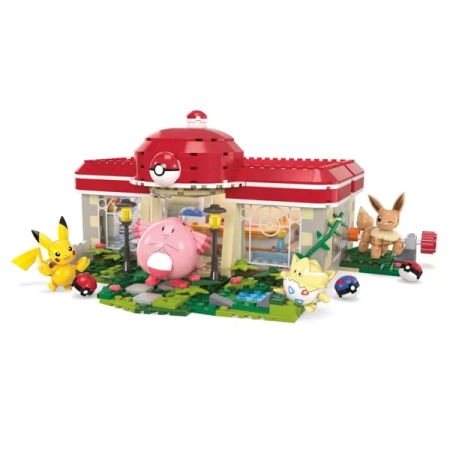 Mattel Mega Pokemon - Leśne Centrum Pokemonów Zestaw Klocków Konstrukcyjnych