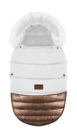 Babyactive Śpiwór Duży  Glossy White Rose Gold DS_06