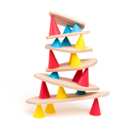 OPPI Kreatywny zestaw konstrukcyjny mały Piks Small 24  el. + Zestaw 24 kart kreatywnych 3+