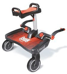 Lascal  Zestaw BuggyBoard MAXI+ Dostawka Do Wózka Czarny/Czerwony