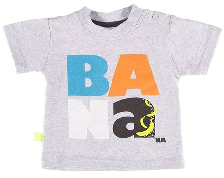 T-Shirt Koszulka Sun Dla Chłopca Szary Melanż  98