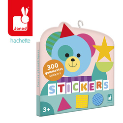 Janod Naklejki 300 szt. Figury geometryczne 3+