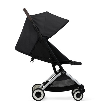 Cybex Orfeo Wózek Spacerowy Rama Srebrna Moon Black + Pałąk