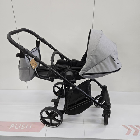 [OUTLET] Adamex Zico New Wózek Głęboko-Spacerowy 2w1 Szary Żakard TK-83