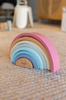 Joueco Drewniana pastelowa tęcza JOUECO 8 elem.