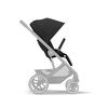 Cybex Balios S Lux Wózek Głęboko-Spacerowy Moon Black 2023 Rama Czarna + Cybex Aton B2 i-Size 0-13kg + Baza One Volcano Black