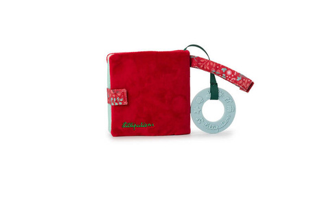 LILLIPUTIENS Miękka mini-książeczka wielofunkcyjna z silikonowym gryzakiem Czerwony Kapturek 6 m+