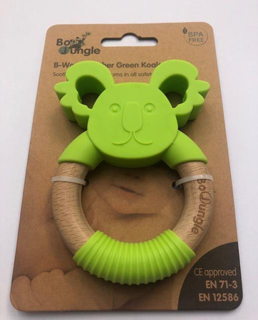 Bo Jungle Gryzak drewniano-silikonowy Animals Green Koala