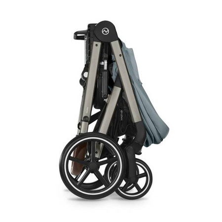 Cybex Balios S Lux Wózek Głęboko-Spacerowy Stormy Blue + Cybex Aton B2 i-Size Fotelik Samochodowy 0-13kg + Baza One Volcano Black