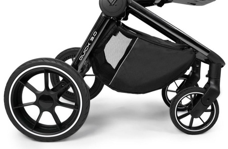 Muuvo Quick 3.0 Wózek Spacerowy Black Chrome Jet Black