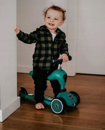 Scootandride Highwaykick 1 Jeździk i Hulajnoga 2w1 1-5 Lat Forest