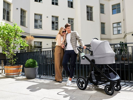 Kinderkraft Everyday Wózek Wielofunkcyjny 2w1 Light Grey