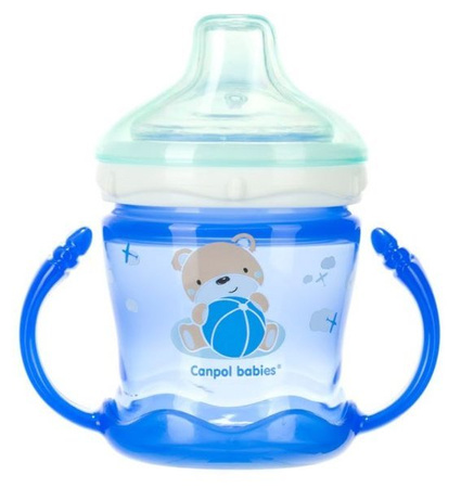 Canpol Kubek Niekapek - Sweet Fun - 180 Ml Niebieski 57/300_blu