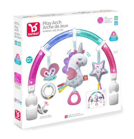 Benbat Łuk sensoryczny z zabawkami do wózka i fotelika -unicorn