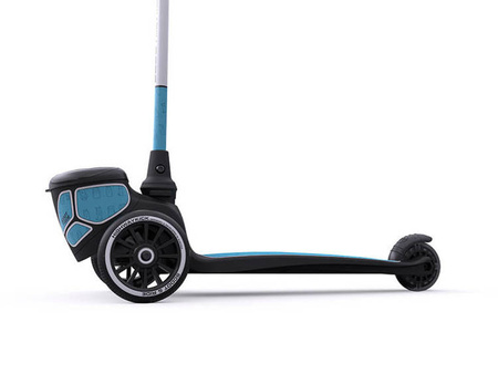 Scootandride Highwaykick 2 Lifestyle Hulajnoga Trójkołowa Balansowa ze Świecącymi Kółkami i Odblaskową Kierownicą 2+ Reflective Steel