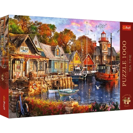 TREFL Tea Time: Nadmorski Zakątek Puzzle 1000 el.