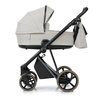 Roan Ivi 2.0 Vintage Wózek Głęboko-Spacerowy Iced Coffee (Limited Edition) + Cybex Aton B2 i-Size Fotelik Samochodowy 0-13kg + Baza One Volcano Black