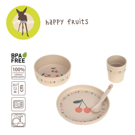 Lassig Komplet naczyń dla dzieci Happy Fruits Cherry