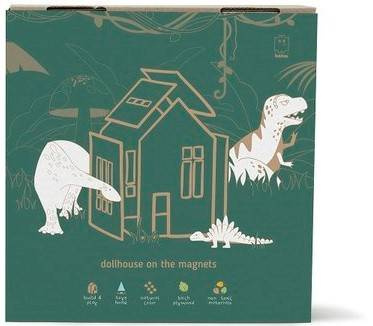 Babai Drewniana Zabawka Domek Dla Lalek z Magnes Rozmiar L Naturalny 