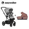 [OUTLET] Easywalker Harvey 2 Wózek głęboko-spacerowy (zawiera stelaż, siedzisko z budką i pałąkiem)  Stone Grey