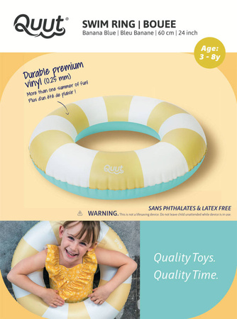 QUUT Kółko do pływania średnie Ø 60 cm Banana Blue