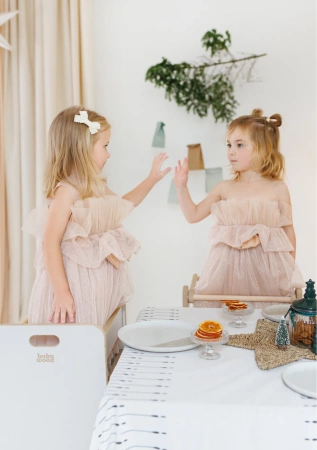 Baby Wood Kitchen Helper Comfort Kaszmirowy