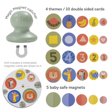 Taf Toys Puzzle Magnetyczne A Kuku Gra Rozwojowa z Łapaczem Magnesów