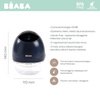 Beaba Laktator elektryczny bezprzewodowy muszlowy Hands-Free 180 ml Night Blue