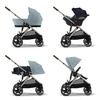 Cybex Gazelle S Wózek Spacerowy Bliźniaczy Rama Taupe Sky Blue