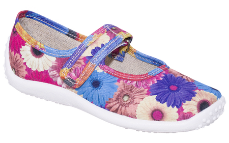 Zetpol Balerinki Kapcie Dziewczęce Julia Kwiaty Rozmiar 25