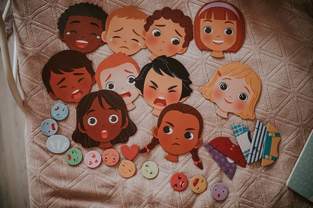 Janod Magnetyczna układanka Emocje