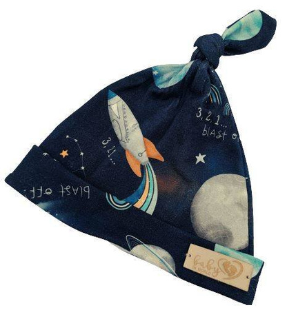 Baby in World Czapka Niemowlęca Smerfetka 0-3m Kosmos Gran