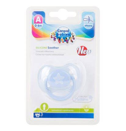 Canpol Babies Pastelove Smoczek Uspokajający Silikonowy Symetryczny 0-6m 