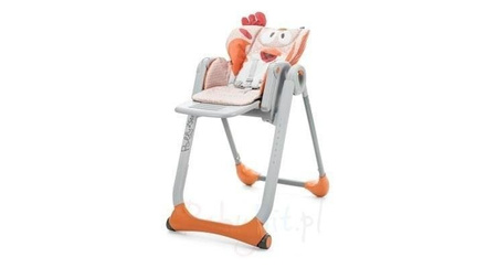 Chicco Polly 2 Start 4 Koła Krzesełko Do Karmienia  Baby Elephant