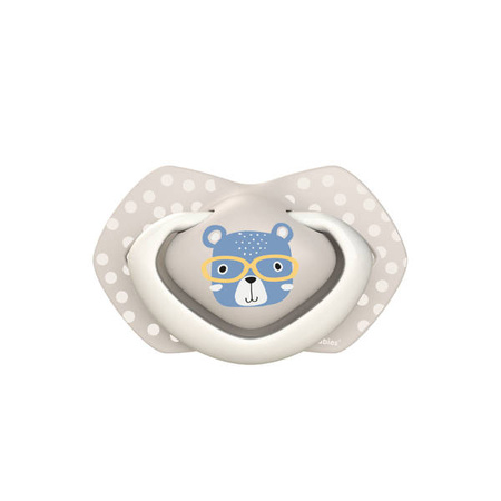 Canpol Babies Smoczek Silikonowy Symetryczny Bonjour Paris 0-6m 2szt. 22/647_blu Boy