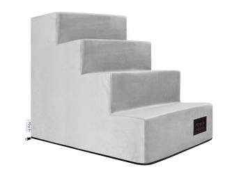 Petto Takai 4 Velvet Schodki Dla Psa Stopnie Szare