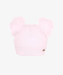 Iltom Zimowa Ocieplana Czapka Dzianina Bawełniana Akrylowe Pompony Różowa