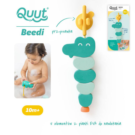 QUUT Klocki piankowe do nawlekania do kąpieli Beedi Croco