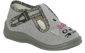 Zetpol Kapcie Dziewczęce Daria Szare Rozmiar 26