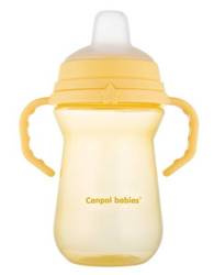 Canpol Babies FirstCup Kubek z Silikonowym Ustnikiem 250ml Żółty 56/615_yel