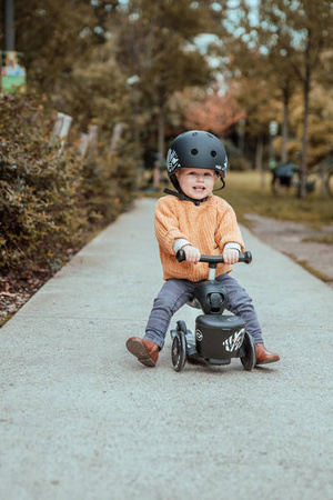 [OUTLET] Scootandride Highwaykick 1 Lifestyle 2w1 Jeżdzik i Hulajnoga Trójkołowa z Zamykanym Schowkiem 1-5 lat Zebra