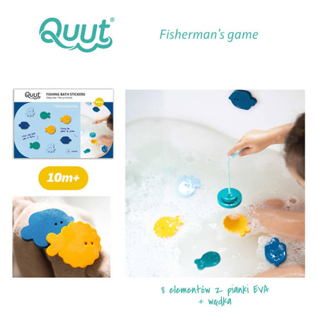 QUUT Zestaw piankowych naklejek do kąpieli z wędką Deep sea