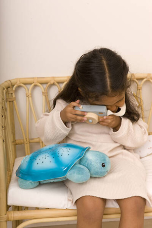 Cloud B Twinkling Twilight Turtle Aqua Lampka Nocna z Projekcją Żółw Niebieski