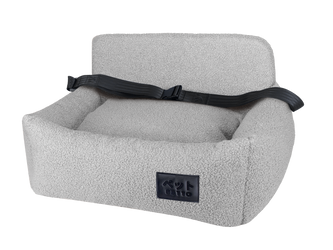 Petto Oi Cozy Single Siedzisko Samochodowe Fotelik Dla Psa Szary