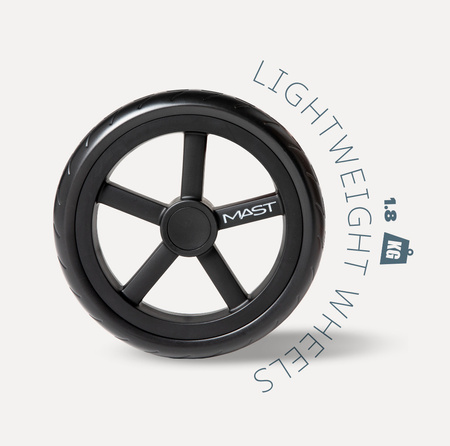 Mast M.Twin x Wózek Bliźniaczy Mast Swiss Design Koła Light Volcanic Ash