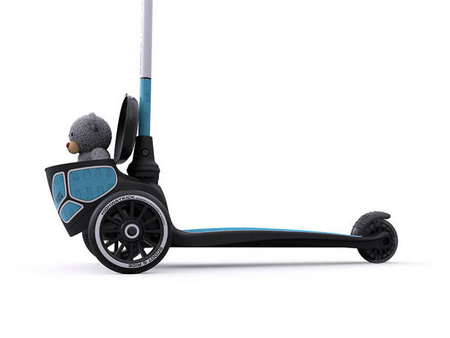 Scootandride Highwaykick 2 Lifestyle Hulajnoga Trójkołowa Balansowa ze Świecącymi Kółkami i Odblaskową Kierownicą 2+ Reflective Steel
