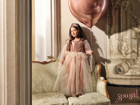 Souza! Sukienka wizytowa tiulowa z rękawami Philou 8-10 lat