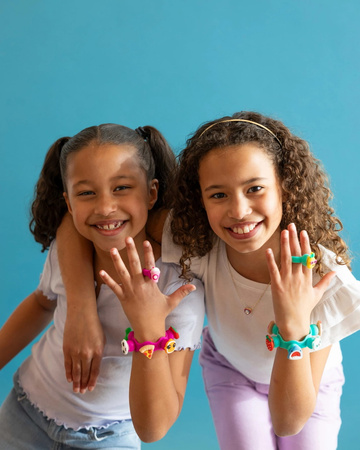 Fat Brain Toy Plip Charms Biżuteria Zestaw Różowy